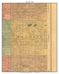 Maydell, South Dakota 1900 Old Town Map Custom Print - Clark Co.