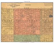Cottonwood, South Dakota 1900 Old Town Map Custom Print - Clark Co.