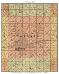 McPherson, Kansas 1898 Old Town Map Custom Print - McPherson Co