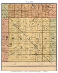 Mound, Kansas 1898 Old Town Map Custom Print - McPherson Co