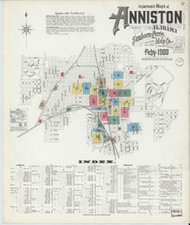 Anniston, Alabama 1900 - Old Map Alabama Fire Insurance Index
