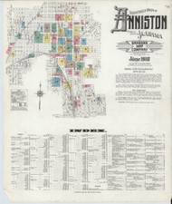 Anniston, Alabama 1910 - Old Map Alabama Fire Insurance Index