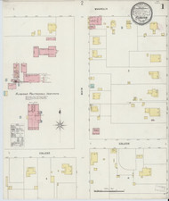 Auburn, Alabama 1897 - Old Map Alabama Fire Insurance Index