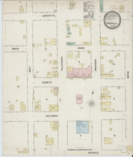 Dadeville, Alabama 1889 - Old Map Alabama Fire Insurance Index