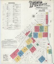 Decatur, Alabama 1908 - Old Map Alabama Fire Insurance Index