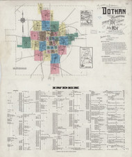 Dothan, Alabama 1924 - Old Map Alabama Fire Insurance Index