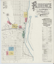 Florance, Alabama 1894 - Old Map Alabama Fire Insurance Index