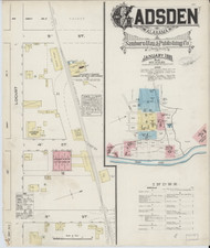 Gadsden, Alabama 1885 - Old Map Alabama Fire Insurance Index