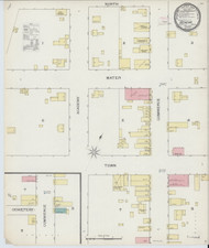 Geneva, Alabama 1893 - Old Map Alabama Fire Insurance Index