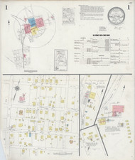 Haleyville, Alabama 1930 - Old Map Alabama Fire Insurance Index