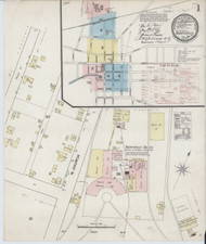 Huntsville, Alabama 1888 - Old Map Alabama Fire Insurance Index