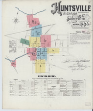 Huntsville, Alabama 1894 - Old Map Alabama Fire Insurance Index