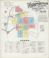 Huntsville, Alabama 1898 - Old Map Alabama Fire Insurance Index