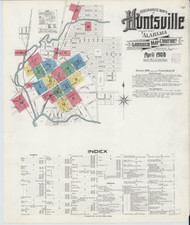 Huntsville, Alabama 1908 - Old Map Alabama Fire Insurance Index
