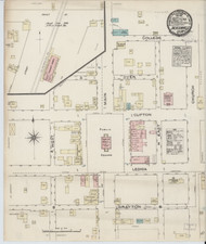 Jacksonville, Alabama 1885 - Old Map Alabama Fire Insurance Index