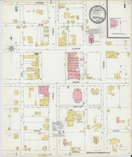 Jacksonville, Alabama 1900 - Old Map Alabama Fire Insurance Index