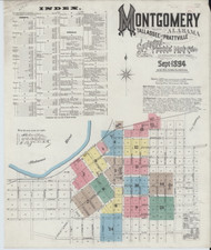 Montgomery, Alabama 1894 - Old Map Alabama Fire Insurance Index
