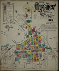 Montgomery, Alabama 1900 - Old Map Alabama Fire Insurance Index