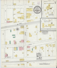 Piedmont, Alabama 1905 - Old Map Alabama Fire Insurance Index