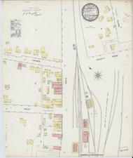 Stevenson, Alabama 1895 - Old Map Alabama Fire Insurance Index