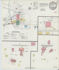 Talladega, Alabama 1894 - Old Map Alabama Fire Insurance Index