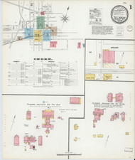 Talladega, Alabama 1900 - Old Map Alabama Fire Insurance Index
