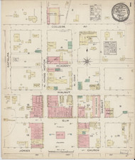 Troy, Alabama 1885 - Old Map Alabama Fire Insurance Index