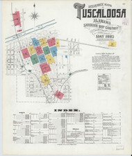 Tuscaloosa, Alabama 1905 - Old Map Alabama Fire Insurance Index