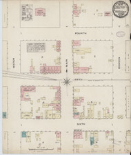 Tuscumbia, Alabama 1884 - Old Map Alabama Fire Insurance Index