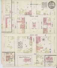 Tuskegee, Alabama 1885 - Old Map Alabama Fire Insurance Index