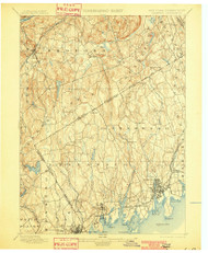 Stamford, New York - Connecticut 1899 (1901) USGS Old Topo Map 15x15 Quad