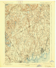 Stamford, New York - Connecticut 1899 (1928) USGS Old Topo Map 15x15 Quad