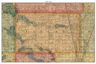 Fuller, South Dakota 1898 Old Town Map Custom Print - Codington Co.