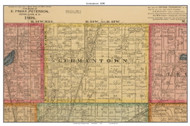 Germantown, South Dakota 1898 Old Town Map Custom Print - Codington Co.