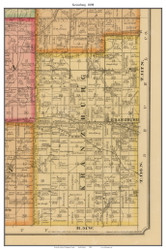Kranzburg, South Dakota 1898 Old Town Map Custom Print - Codington Co.