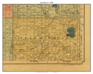 Scandinavia, South Dakota 1898 Old Town Map Custom Print - Deuel Co.