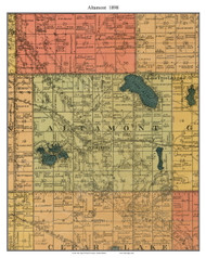 Altamont, South Dakota 1898 Old Town Map Custom Print - Deuel Co.