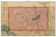 Dexter, South Dakota 1898 Old Town Map Custom Print - Codington Co.