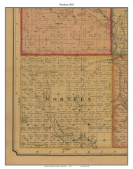 Worthen, South Dakota 1893 Old Town Map Custom Print - Hanson Co.
