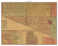 Chester, South Dakota 1900 Old Town Map Custom Print - Douglas Co.