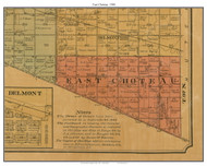 East Choteau, South Dakota 1900 Old Town Map Custom Print - Douglas Co.