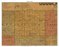 Holland, South Dakota 1900 Old Town Map Custom Print - Douglas Co.