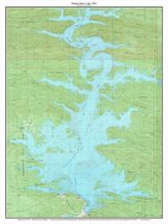 Broken Bow Lake 1981 - Custom USGS Old Topo Map - Oklahoma