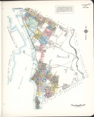 East Providence, Rhode Island 1956 B - Old Map Rhode Island Fire Insurance Index