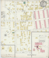 Manville, Rhode Island 1896 - Old Map Rhode Island Fire Insurance Index