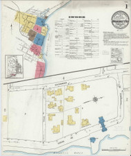 Narragansett Pier, Rhode Island 1921 - Old Map Rhode Island Fire Insurance Index