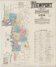 Newport, Rhode Island 1884 - Old Map Rhode Island Fire Insurance Index