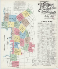 Newport, Rhode Island 1896 - Old Map Rhode Island Fire Insurance Index