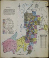Newport, Rhode Island 1950 - Old Map Rhode Island Fire Insurance Index