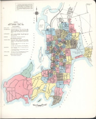 Newport, Rhode Island 1953 - Old Map Rhode Island Fire Insurance Index